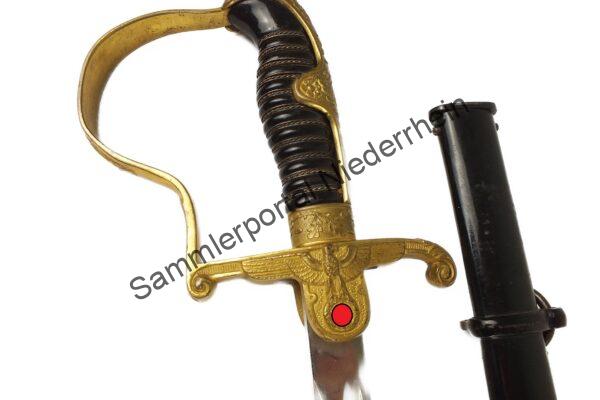 Wehrmacht Heer (WH) Säbel für Offiziere, Einführungsjahr 1935, unmarkiertes Modell Nr.3 des Herstellers "Carl Julius Krebs Solingen" .