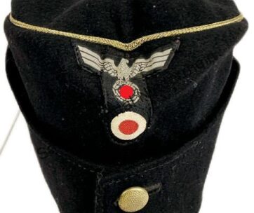 Wehrmacht schwarzes M42 Schiffchen für Generäle der Panzertruppe.